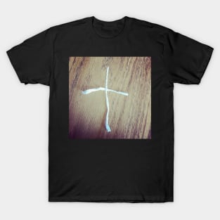 Straw Art Cross T-Shirt